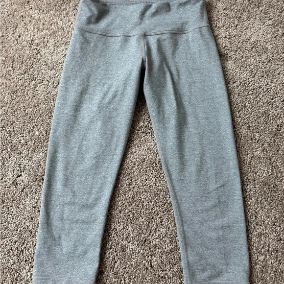 LULULEMON wunder under crop gray leggings - Picture 6 of 7